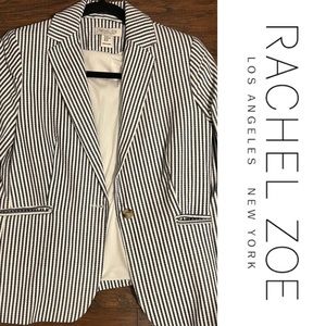 0114 | Like New | Rachel Zoe | Stripped Blazer | Size XS